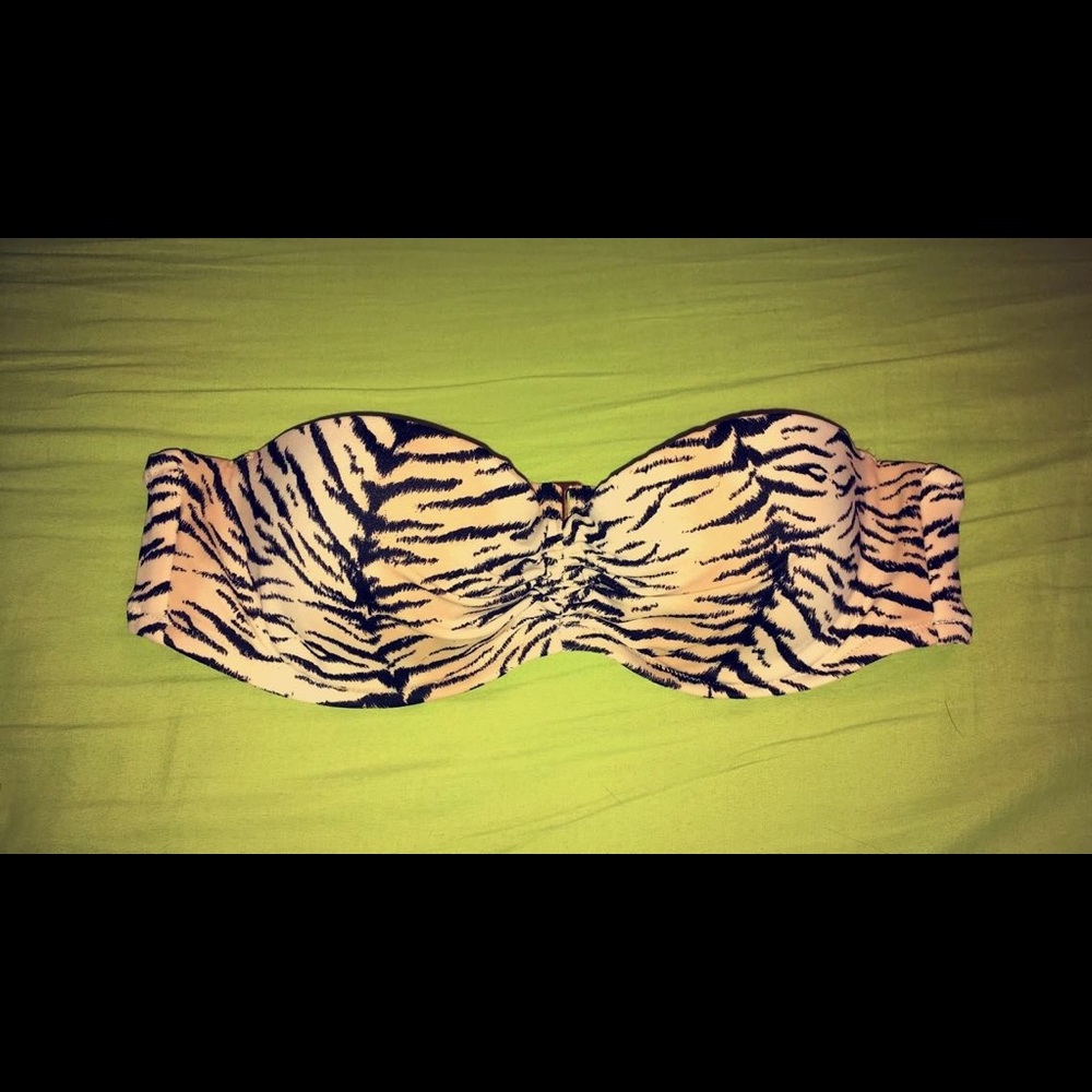 Victoria Secret tiger print bandeau bathing suit